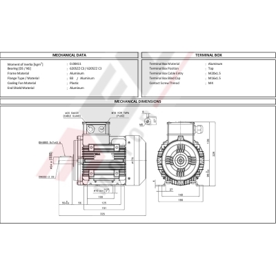 Drehstrommotoren | 3EL090L4D-FA-A0-000