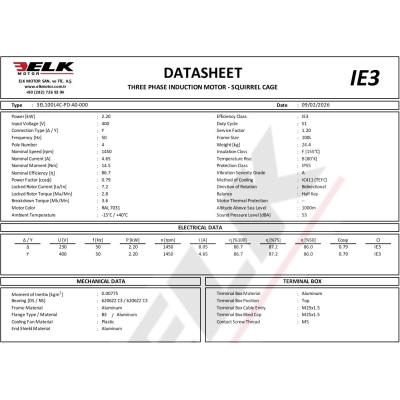 Drehstrommotoren | 3EL100L4C-FA-A0-000